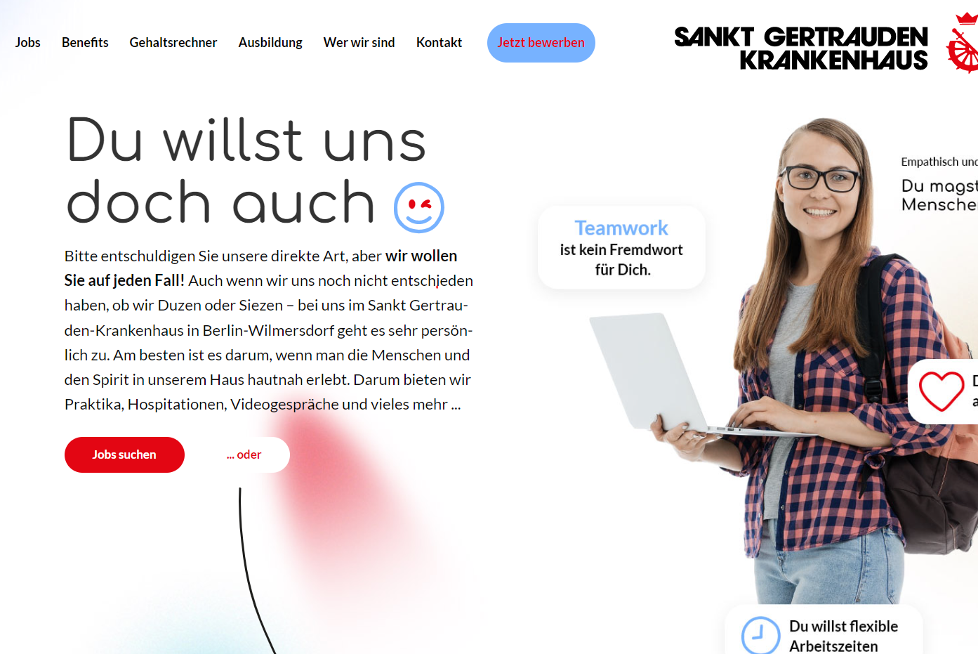 Karriere am Sankt Gertrauden-Krankenhaus